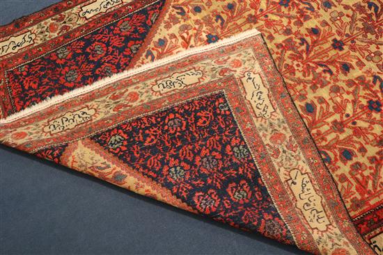 A Malayer rug, 6ft 6in by 4ft 6in.
